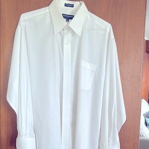 Saddlebred White Dress Shirt Classic Fit